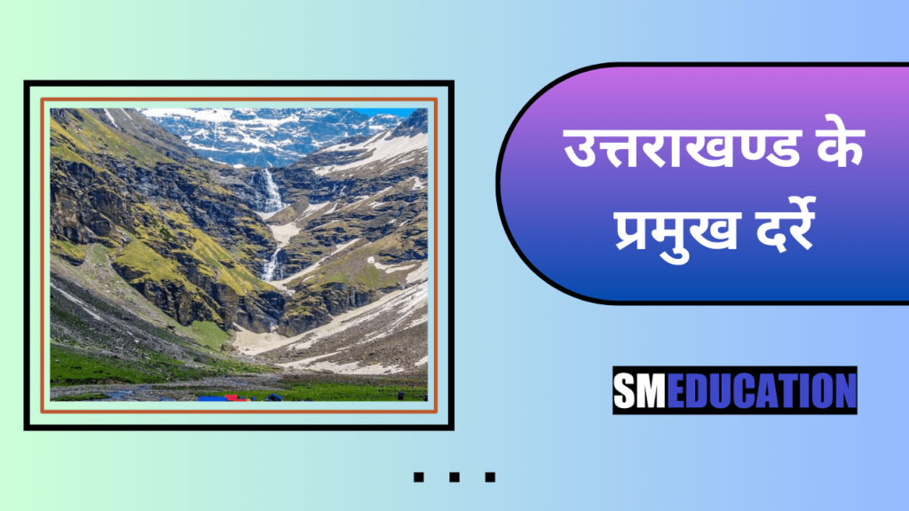 उत्तराखण्ड के प्रमुख दर्रे